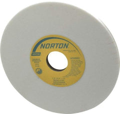 Norton - 7" Diam x 1-1/4" Hole x 1/4" Thick, J Hardness, 80 Grit Surface Grinding Wheel - Aluminum Oxide, Type 1, Medium Grade, 3,600 Max RPM, Vitrified Bond, No Recess - Caliber Tooling