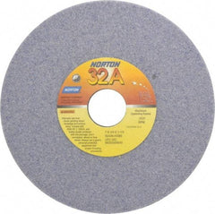 Norton - 7" Diam x 1-1/4" Hole x 1/4" Thick, H Hardness, 46 Grit Surface Grinding Wheel - Aluminum Oxide, Type 1, Coarse Grade, 3,600 Max RPM, Vitrified Bond, No Recess - Caliber Tooling