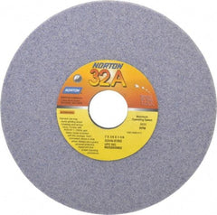 Norton - 7" Diam x 1-1/4" Hole x 1/4" Thick, K Hardness, 46 Grit Surface Grinding Wheel - Aluminum Oxide, Type 1, Coarse Grade, 3,600 Max RPM, Vitrified Bond, No Recess - Caliber Tooling