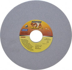 Norton - 7" Diam x 1-1/4" Hole x 1/4" Thick, J Hardness, 100 Grit Surface Grinding Wheel - Aluminum Oxide, Type 1, Fine Grade, 3,600 Max RPM, Vitrified Bond, No Recess - Caliber Tooling