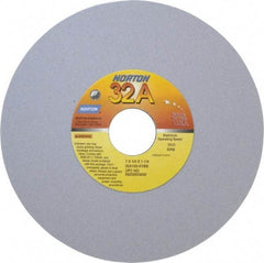 Norton - 7" Diam x 1-1/4" Hole x 1/4" Thick, K Hardness, 120 Grit Surface Grinding Wheel - Aluminum Oxide, Type 1, Fine Grade, 3,600 Max RPM, Vitrified Bond, No Recess - Caliber Tooling