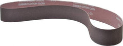 Norton - 2" Wide x 48" OAL, 100 Grit, Aluminum Oxide Abrasive Belt - Aluminum Oxide, Fine, Coated, X Weighted Cloth Backing, Series R228 - Caliber Tooling