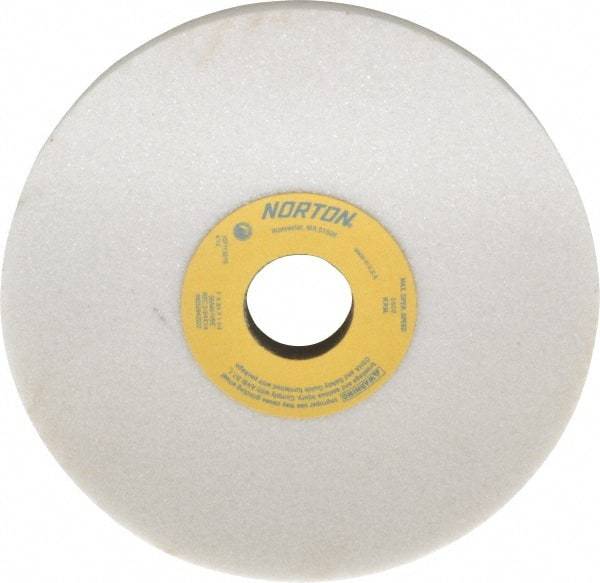 Norton - 7" Diam x 1-1/4" Hole x 3/4" Thick, I Hardness, 46 Grit Surface Grinding Wheel - Aluminum Oxide, Type 5, Coarse Grade, 3,600 Max RPM, Vitrified Bond, One-Side Recess - Caliber Tooling