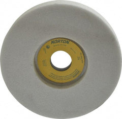 Norton - 7" Diam x 1-1/4" Hole x 1" Thick, H Hardness, 46 Grit Surface Grinding Wheel - Aluminum Oxide, Type 5, Coarse Grade, 3,600 Max RPM, Vitrified Bond, One-Side Recess - Caliber Tooling