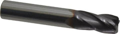 Niagara Cutter - 1/2", 4 Flute, Solid Carbide, 0.06" Corner Radius End Mill - 3" OAL, 30° Helix, 1" LOC, Right Hand Cut - Caliber Tooling