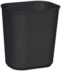 Rubbermaid - 14 Qt Black Rectangle Trash Can - Fiberglass, 12-1/4" High x 11-1/8" Long x 8-1/4" Wide - Caliber Tooling