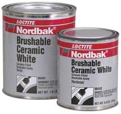 Loctite - 2 Lb Kit White Epoxy Resin Filler/Repair Caulk - 200°F Max Operating Temp, 5 hr Full Cure Time, Series 209 - Caliber Tooling