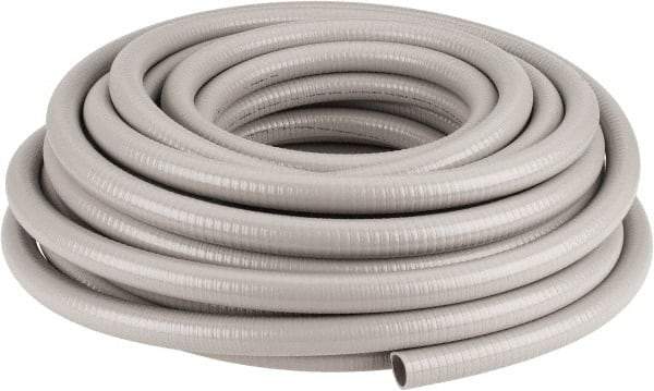 Hubbell Wiring Device-Kellems - 1" Trade Size, 100' Long, Flexible Liquidtight Conduit - PVC, 26mm ID, Gray - Caliber Tooling