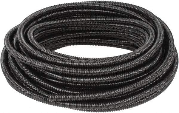 Hubbell Wiring Device-Kellems - 3/8" Trade Size, 100' Long, Flexible Liquidtight Conduit - PVC, 12.6mm ID, Black - Caliber Tooling