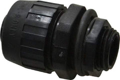 Hubbell Wiring Device-Kellems - 1/2" Trade, Nylon Push In Straight Liquidtight Conduit Connector - Noninsulated - Caliber Tooling