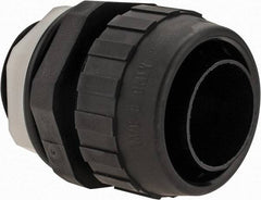 Hubbell Wiring Device-Kellems - 1" Trade, Nylon Push In Straight Liquidtight Conduit Connector - Noninsulated - Caliber Tooling