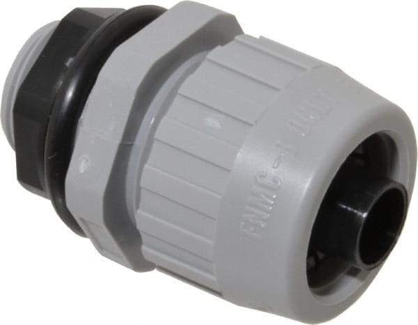 Hubbell Wiring Device-Kellems - 3/8" Trade, Nylon Push In Straight Liquidtight Conduit Connector - Noninsulated - Caliber Tooling