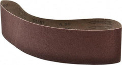 Tru-Maxx - 4" Wide x 36" OAL, 50 Grit, Aluminum Oxide Abrasive Belt - Aluminum Oxide, Coarse, Coated - Caliber Tooling