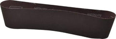 Norton - 4" Wide x 36" OAL, 150 Grit, Aluminum Oxide Abrasive Belt - Aluminum Oxide, Very Fine, Coated, X Weighted Cloth Backing, Series R228 - Caliber Tooling