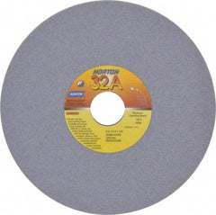 Norton - 8" Diam x 1-1/4" Hole x 1/4" Thick, K Hardness, 80 Grit Surface Grinding Wheel - Aluminum Oxide, Type 1, Medium Grade, 3,600 Max RPM, Vitrified Bond, No Recess - Caliber Tooling