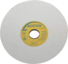 Norton - 8" Diam x 1-1/4" Hole x 1/4" Thick, K Hardness, 80 Grit Surface Grinding Wheel - Aluminum Oxide, Type 1, Medium Grade, 3,600 Max RPM, Vitrified Bond, No Recess - Caliber Tooling