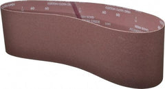 Norton - 6" Wide x 48" OAL, 60 Grit, Aluminum Oxide Abrasive Belt - Aluminum Oxide, Medium, Coated, X Weighted Cloth Backing, Series R228 - Caliber Tooling