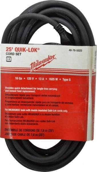 Milwaukee Tool - Power Drill Quik-Lok Cord Set - For All Magnum Drills - Caliber Tooling