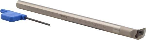 Iscar - 0.562" Min Bore Diam, 6" OAL, 3/8" Shank Diam, S-SDUC Indexable Boring Bar - DC.. 2 Insert, Screw Holding Method - Caliber Tooling