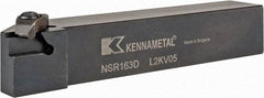 Kennametal - External Thread, Right Hand Cut, 25.4mm Shank Width x 25.4mm Shank Height Indexable Threading Toolholder - 152.4mm OAL, N.3R Insert Compatibility, NS Toolholder, Series Top Notch - Caliber Tooling