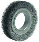 4-1/2" Diameter - 2" Arbor Hole - Crimped Steel Wire Straight Nylox Wheel - Caliber Tooling