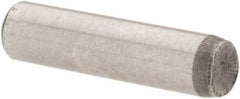 Value Collection - 1/8" Diam x 1/2" Pin Length Grade 8 Alloy Steel Standard Dowel Pin - C 50-58 Hardness, 3,200 Lb Breaking Strength, 1 Beveled & 1 Rounded End - Caliber Tooling