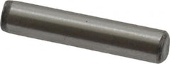 Value Collection - 1/8" Diam x 5/8" Pin Length Grade 8 Alloy Steel Standard Dowel Pin - C 50-58 Hardness, 3,200 Lb Breaking Strength, 1 Beveled & 1 Rounded End - Caliber Tooling