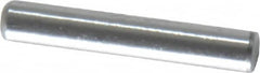 Value Collection - 1/8" Diam x 3/4" Pin Length Grade 8 Alloy Steel Standard Dowel Pin - C 50-58 Hardness, 3,200 Lb Breaking Strength, 1 Beveled & 1 Rounded End - Caliber Tooling