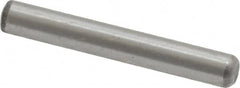 Value Collection - 1/8" Diam x 7/8" Pin Length Grade 8 Alloy Steel Standard Dowel Pin - C 50-58 Hardness, 3,200 Lb Breaking Strength, 1 Beveled & 1 Rounded End - Caliber Tooling