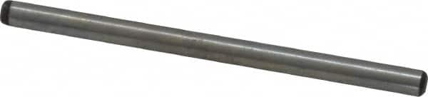 Value Collection - 1/8" Diam x 2" Pin Length Grade 8 Alloy Steel Standard Dowel Pin - C 50-58 Hardness, 3,200 Lb Breaking Strength, 1 Beveled & 1 Rounded End - Caliber Tooling