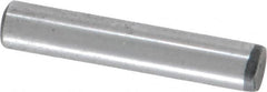 Value Collection - 3/16" Diam x 1" Pin Length Grade 8 Alloy Steel Standard Dowel Pin - C 50-58 Hardness, 7,200 Lb Breaking Strength, 1 Beveled & 1 Rounded End - Caliber Tooling