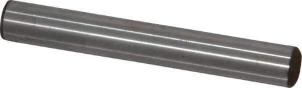 Value Collection - 5/16" Diam x 2-1/4" Pin Length Grade 8 Alloy Steel Standard Dowel Pin - C 50-58 Hardness, 20,000 Lb Breaking Strength, 1 Beveled & 1 Rounded End - Caliber Tooling