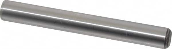 Value Collection - 3/8" Diam x 3" Pin Length Grade 8 Alloy Steel Standard Dowel Pin - C 50-58 Hardness, 28,700 Lb Breaking Strength, 1 Beveled & 1 Rounded End - Caliber Tooling