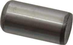 Value Collection - 1/2" Diam x 1" Pin Length Grade 8 Alloy Steel Standard Dowel Pin - C 50-58 Hardness, 51,000 Lb Breaking Strength, 1 Beveled & 1 Rounded End - Caliber Tooling