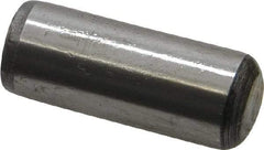 Value Collection - 1/2" Diam x 1-1/4" Pin Length Grade 8 Alloy Steel Standard Dowel Pin - C 50-58 Hardness, 51,000 Lb Breaking Strength, 1 Beveled & 1 Rounded End - Caliber Tooling