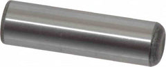 Value Collection - 1/2" Diam x 1-3/4" Pin Length Grade 8 Alloy Steel Standard Dowel Pin - C 50-58 Hardness, 51,000 Lb Breaking Strength, 1 Beveled & 1 Rounded End - Caliber Tooling