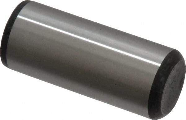 Value Collection - 5/8" Diam x 1-1/2" Pin Length Grade 8 Alloy Steel Standard Dowel Pin - C 50-58 Hardness, 79,800 Lb Breaking Strength, 1 Beveled & 1 Rounded End - Caliber Tooling