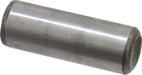 Value Collection - 5/8" Diam x 1-3/4" Pin Length Grade 8 Alloy Steel Standard Dowel Pin - C 50-58 Hardness, 79,800 Lb Breaking Strength, 1 Beveled & 1 Rounded End - Caliber Tooling