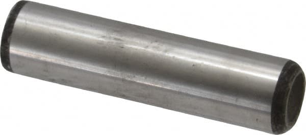 Value Collection - 5/8" Diam x 2-1/2" Pin Length Grade 8 Alloy Steel Standard Dowel Pin - C 50-58 Hardness, 79,800 Lb Breaking Strength, 1 Beveled & 1 Rounded End - Caliber Tooling