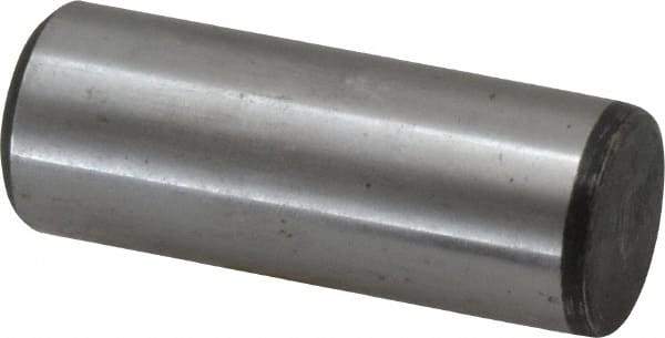 Value Collection - 3/4" Diam x 2" Pin Length Grade 8 Alloy Steel Standard Dowel Pin - C 50-58 Hardness, 114,000 Lb Breaking Strength, 1 Beveled & 1 Rounded End - Caliber Tooling