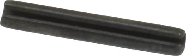 Made in USA - 3/32" Diam x 5/8" Long Slotted Spring Pin - Grade 1070-1090 Alloy Steel, Black Oxide Finish - Caliber Tooling