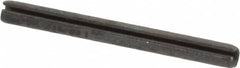 Made in USA - 3/32" Diam x 1" Long Slotted Spring Pin - Grade 1070-1090 Alloy Steel, Black Oxide Finish - Caliber Tooling