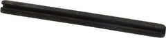 Made in USA - 3/32" Diam x 1-1/8" Long Slotted Spring Pin - Grade 1070-1090 Alloy Steel, Black Oxide Finish - Caliber Tooling