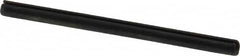 Made in USA - 3/32" Diam x 1-1/2" Long Slotted Spring Pin - Grade 1070-1090 Alloy Steel, Black Oxide Finish - Caliber Tooling