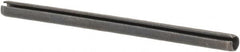 Made in USA - 1/16" Diam x 1" Long Slotted Spring Pin - Grade 1070-1090 Alloy Steel, Black Oxide Finish - Caliber Tooling