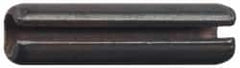 Made in USA - 1/2" Diam x 3-1/4" Long Slotted Spring Pin - Grade 1070-1090 Alloy Steel, Black Oxide Finish - Caliber Tooling