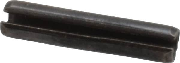 Made in USA - 1/8" Diam x 5/8" Long Slotted Spring Pin - Grade 1070-1090 Alloy Steel, Black Oxide Finish - Caliber Tooling