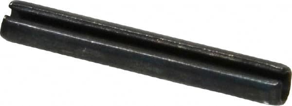 Made in USA - 1/8" Diam x 7/8" Long Slotted Spring Pin - Grade 1070-1090 Alloy Steel, Black Oxide Finish - Caliber Tooling