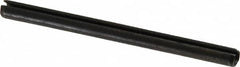 Made in USA - 1/8" Diam x 1-3/4" Long Slotted Spring Pin - Grade 1070-1090 Alloy Steel, Black Oxide Finish - Caliber Tooling