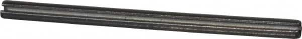 Made in USA - 1/8" Diam x 2" Long Slotted Spring Pin - Grade 1070-1090 Alloy Steel, Black Oxide Finish - Caliber Tooling